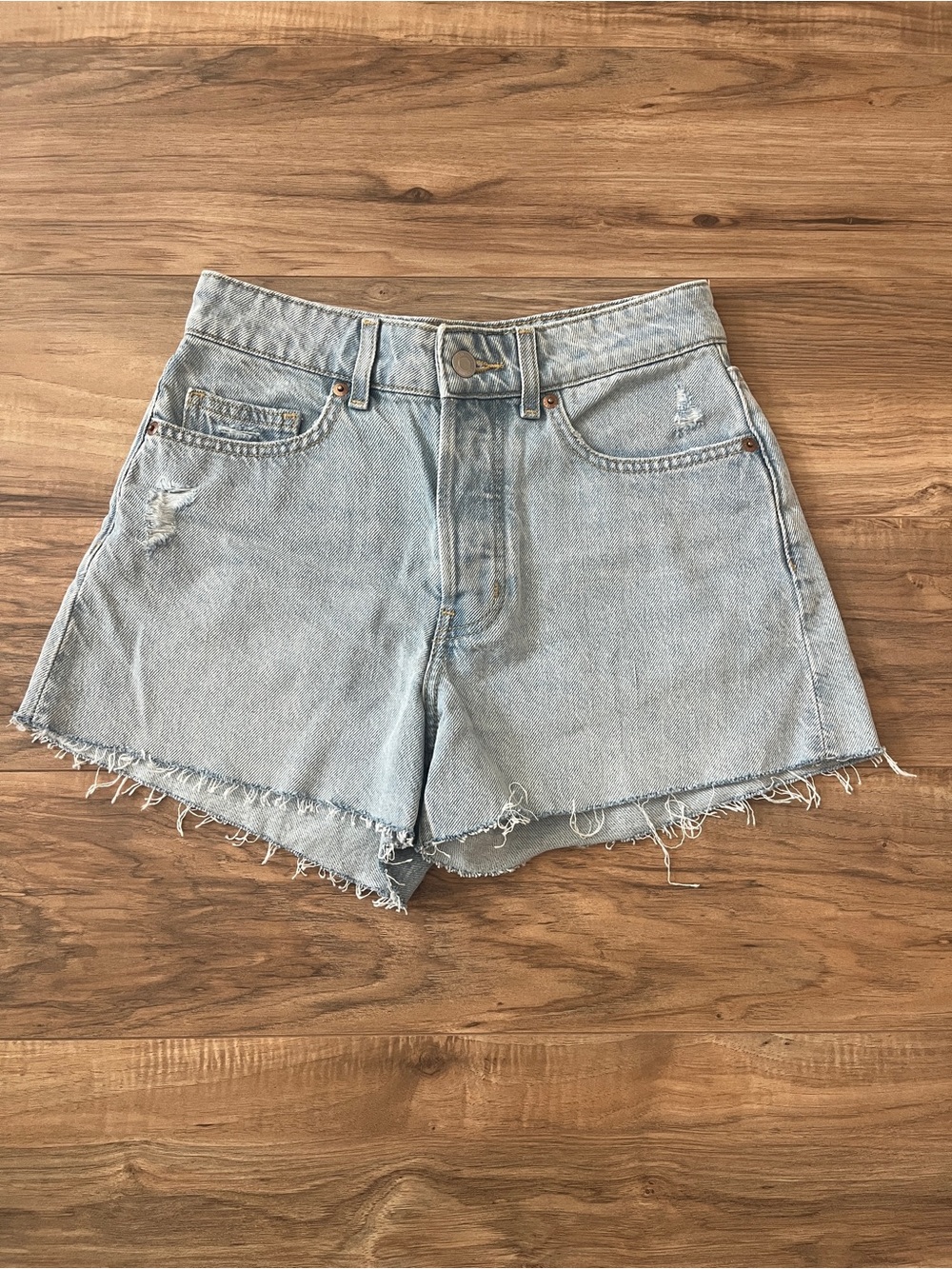 H&M Light Wash Denim Shorts